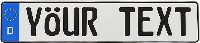 Pláta Ceadúnais an Bharr Taoibh Eorpaigh Saincheaptha