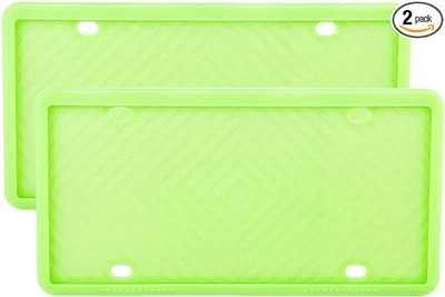 Fráma Pláta Ceadúnais Silicone Car Front Back